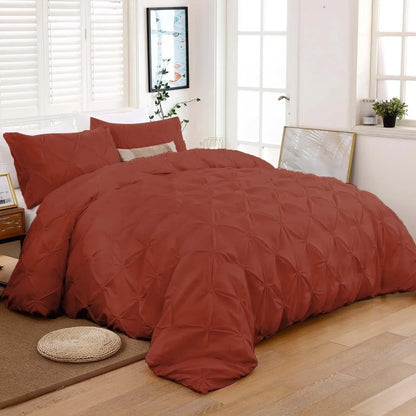 Caramel Siena Dahlia Quilt / Doona / Duvet Cover set - Image 3