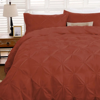 Caramel Siena Dahlia Quilt / Doona / Duvet Cover set - Image 5