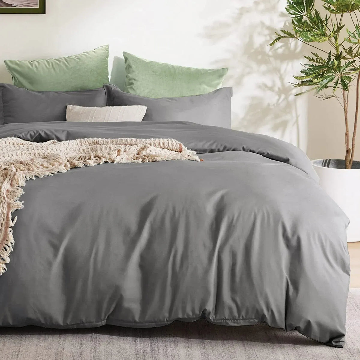 2000TC Bloom Lorette Willow Quilt / Doona / Duvet Cover set