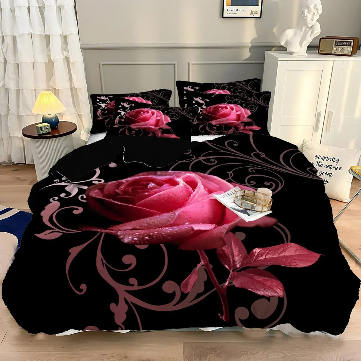 Bohemian Arabelle Botanical Quilt / Doona / Duvet Cover set - Image 8