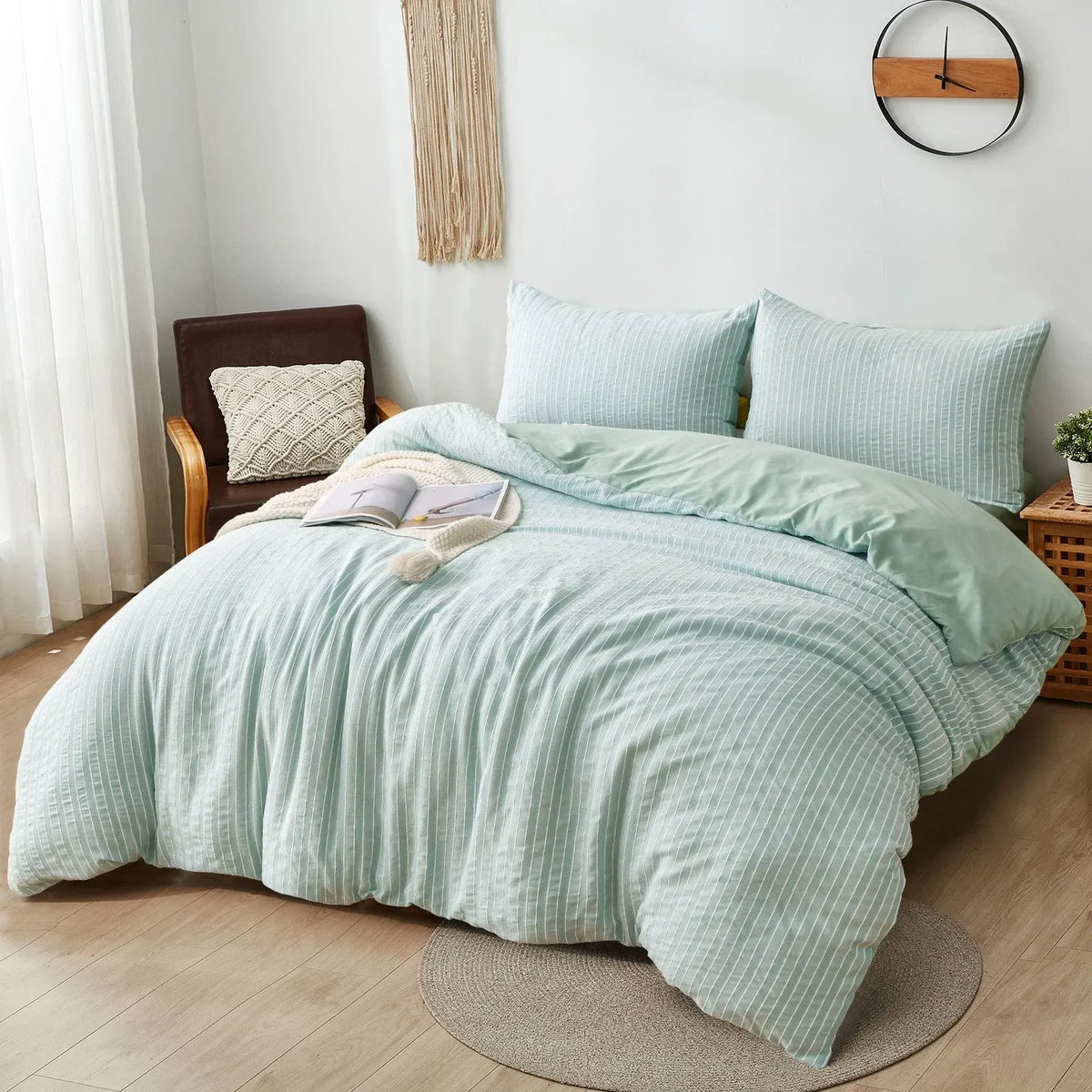 Stripe Avignon Gallery Quilt / Doona / Duvet Cover set - Image 3