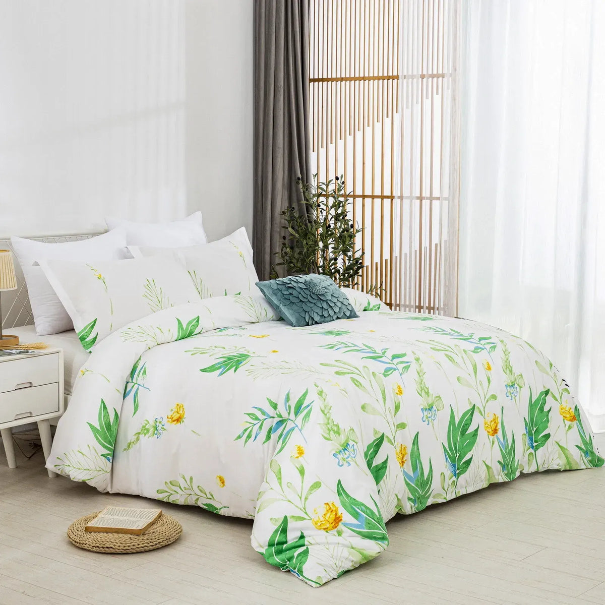 Leaf Rosaline Marigold Quilt / Doona / Duvet Cover set - Image 3