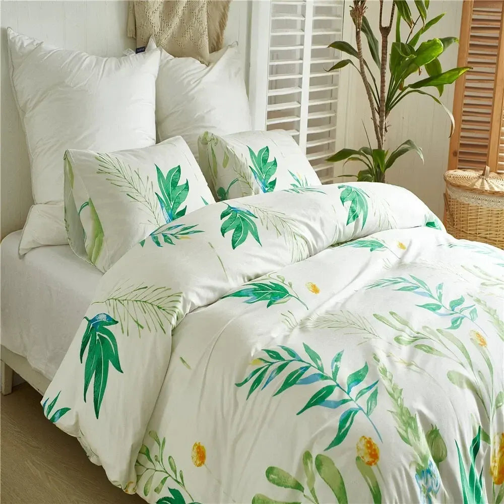 Leaf Rosaline Marigold Quilt / Doona / Duvet Cover set - Image 2