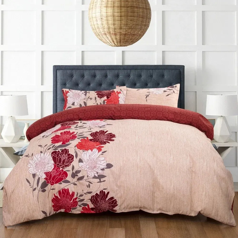 Butterfly Lombardy Botanical Quilt / Doona / Duvet Cover set