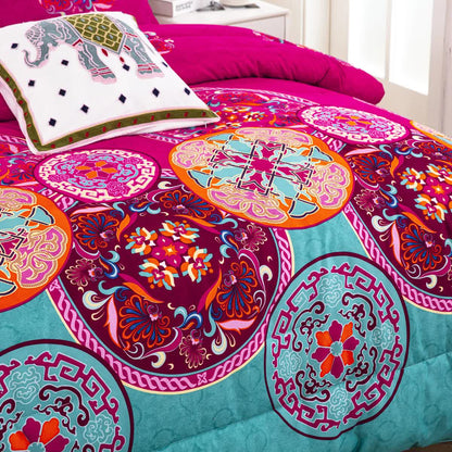 Aesthetic Glow Floral 3‑Piece Comforter Set with Matching Shams - Image 3