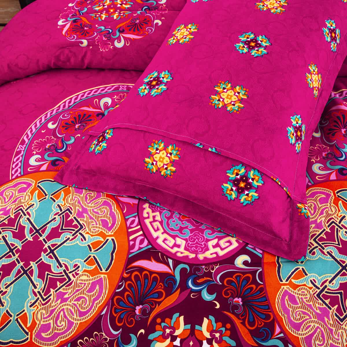 Aesthetic Glow Floral 3‑Piece Comforter Set with Matching Shams - Image 6