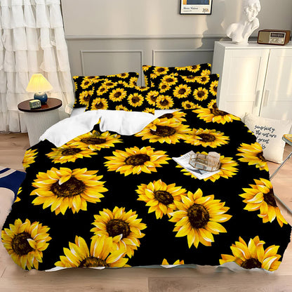 Scandi Dream soft floral Comforter Set – Soft Neutral 3‑Piece Look - Image 2