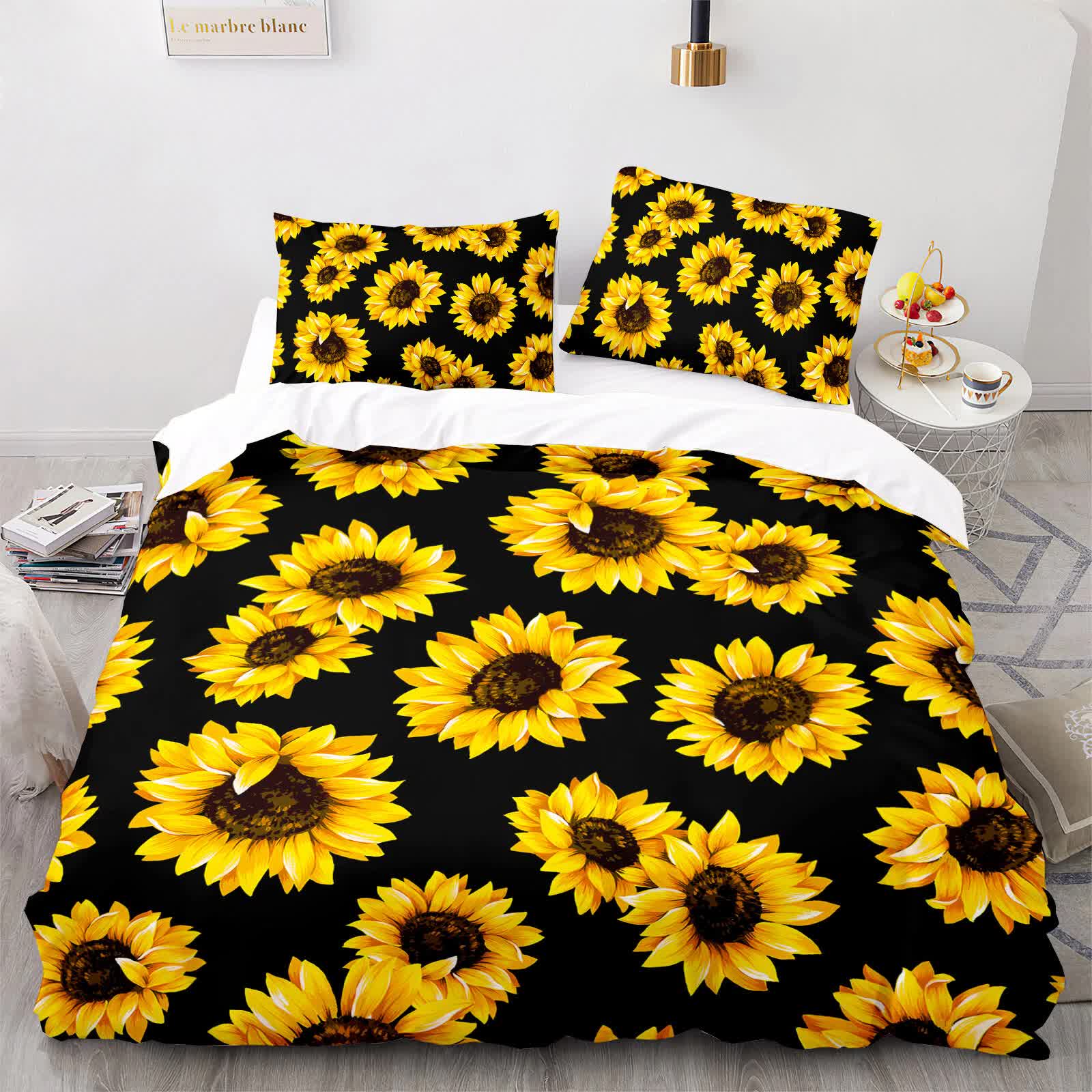 Scandi Dream soft floral Comforter Set – Soft Neutral 3‑Piece Look - Image 3