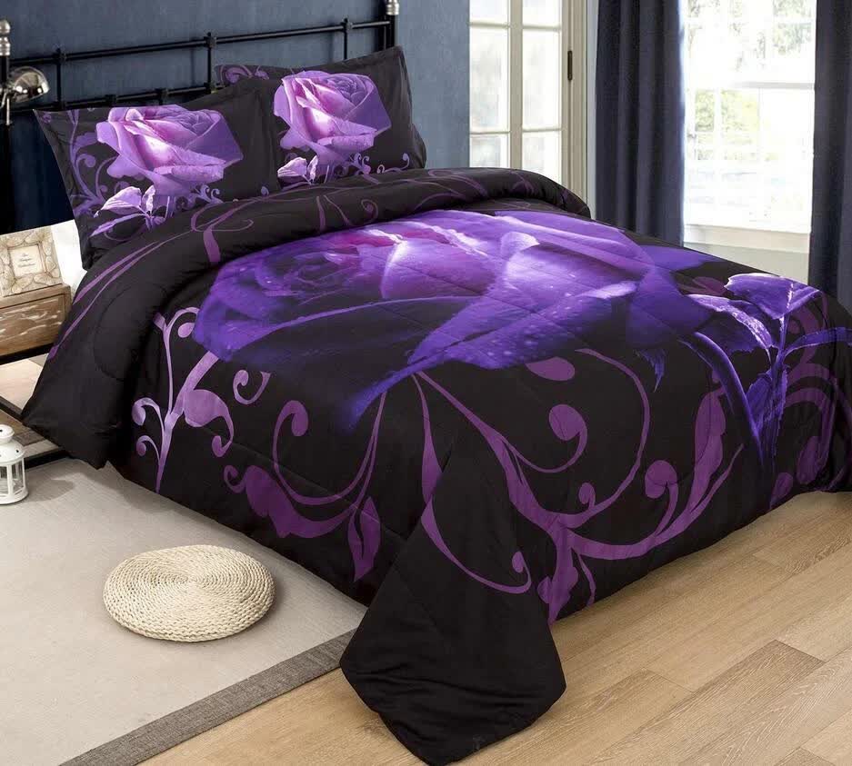 Rose Golden Hour Comforter Set – Aesthetic 3‑Piece Bedroom Mood - Image 4