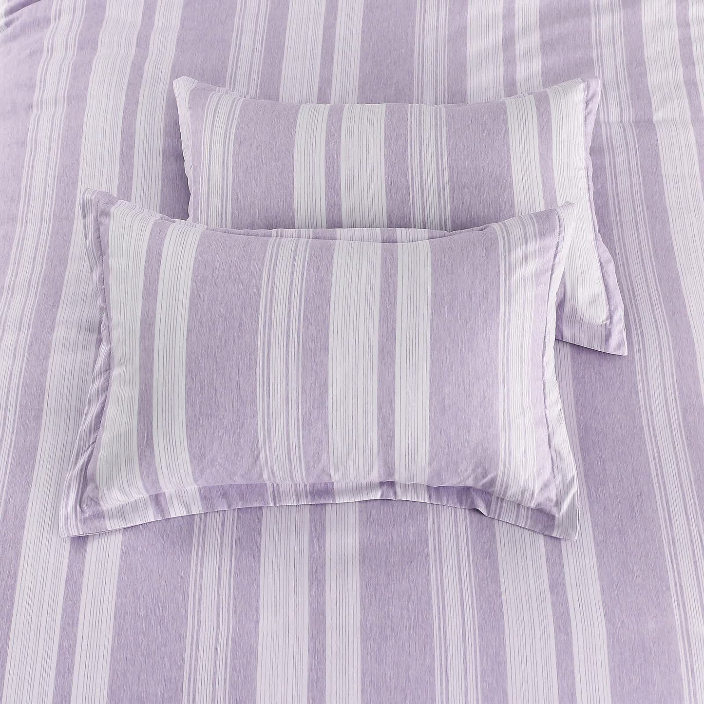 Midnight Calm stripes purple 3‑Piece Bedding – Cozy comforter Style - Image 5