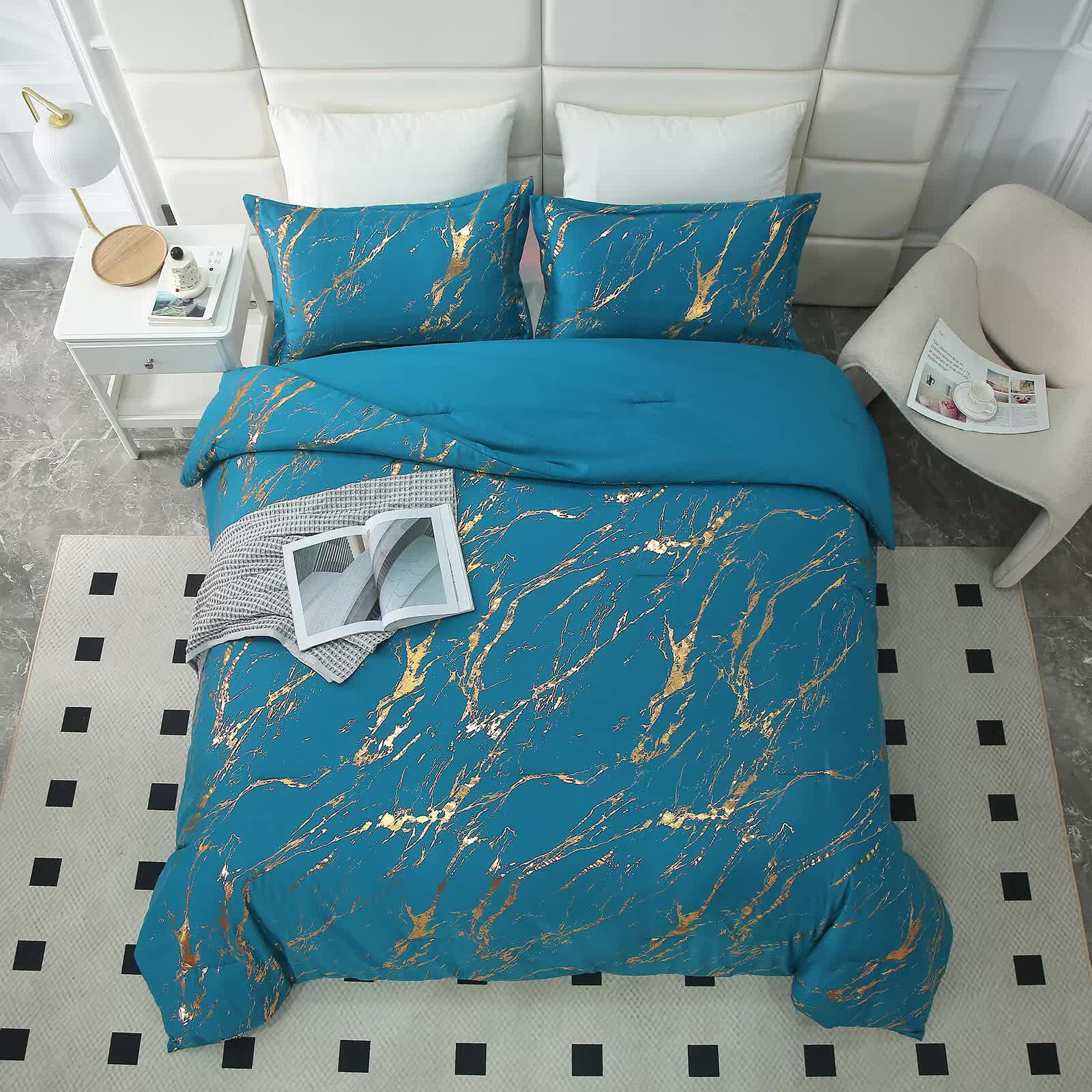 Cozy Cloud 3 Teal ‑Piece Comforter Bundle – Instagram‑Ready Bedroom - Image 4