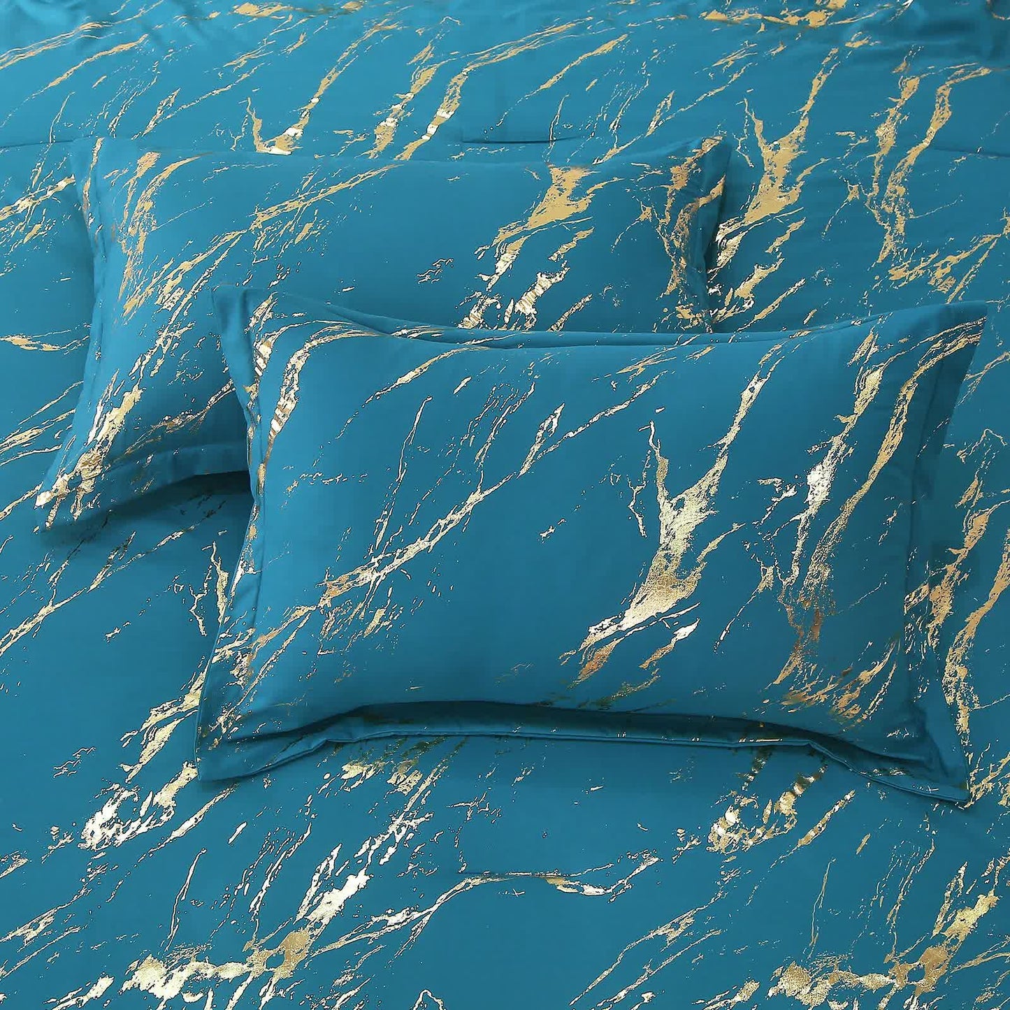 Cozy Cloud 3 Teal ‑Piece Comforter Bundle – Instagram‑Ready Bedroom - Image 8