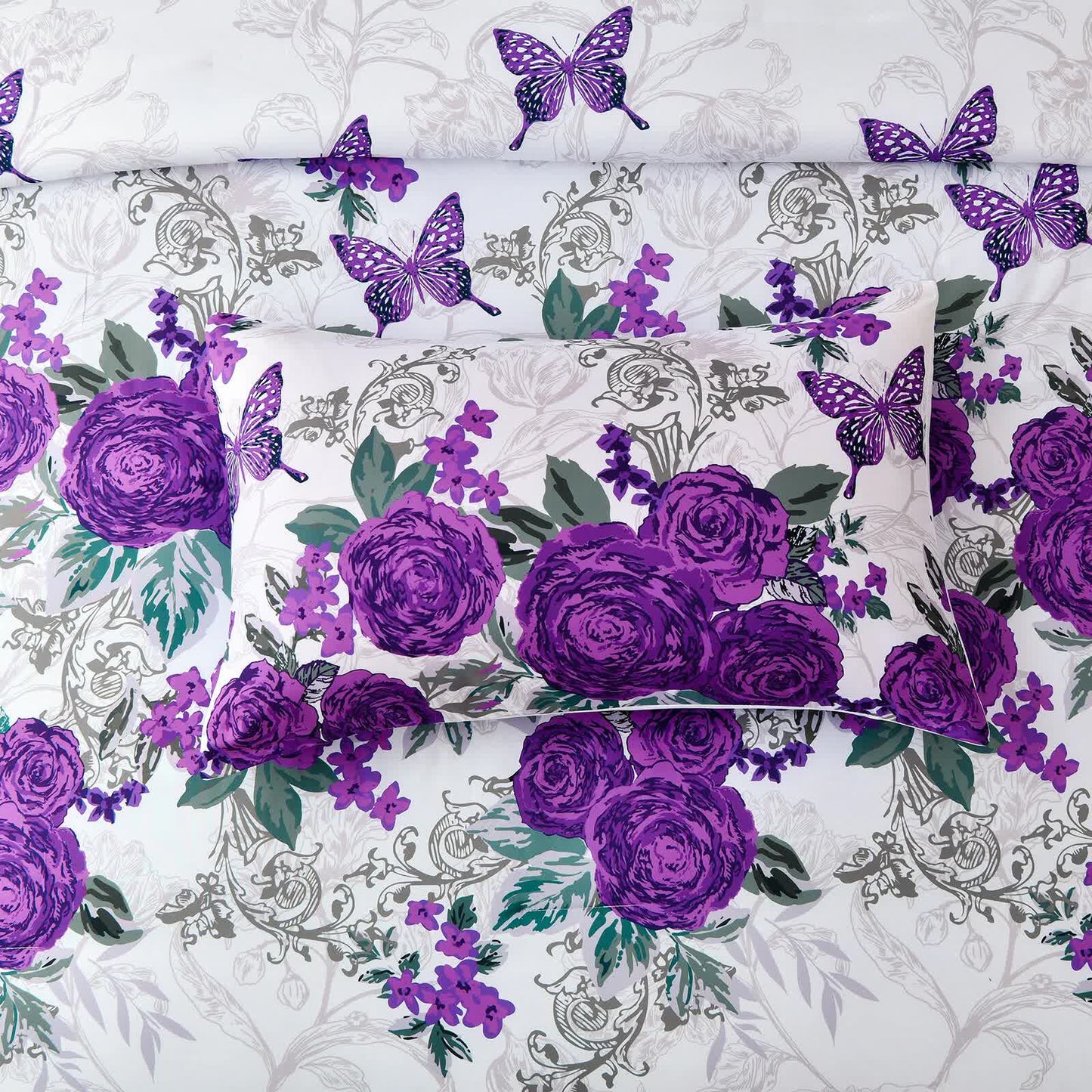 Luxe Loft Purple rose Quilted Comforter & Shams – Trending 3‑Piece Set - Image 3