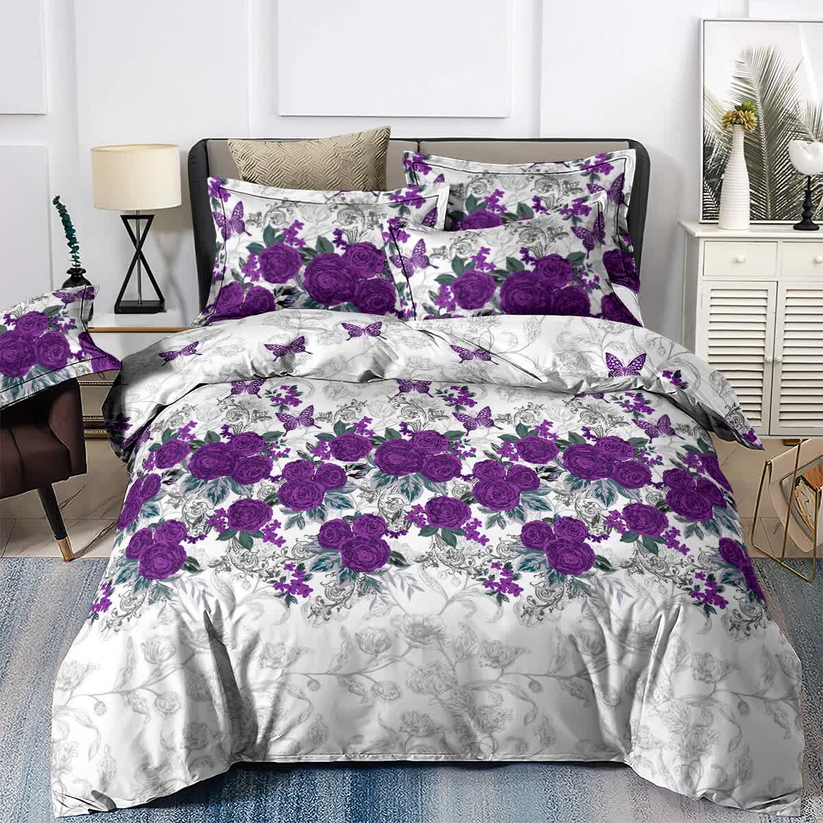 Luxe Loft Purple rose Quilted Comforter & Shams – Trending 3‑Piece Set - Image 7