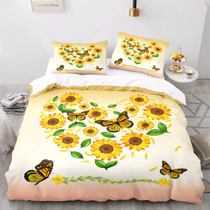 Airy Loft butterfly floral 3‑Piece Comforter Bundle – Relaxed - Image 2