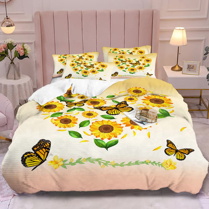 Airy Loft butterfly floral 3‑Piece Comforter Bundle – Relaxed - Image 4