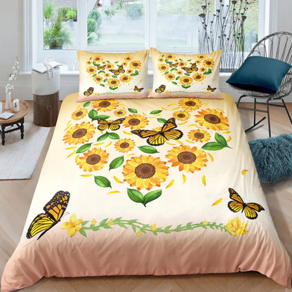 Airy Loft butterfly floral 3‑Piece Comforter Bundle – Relaxed - Image 5