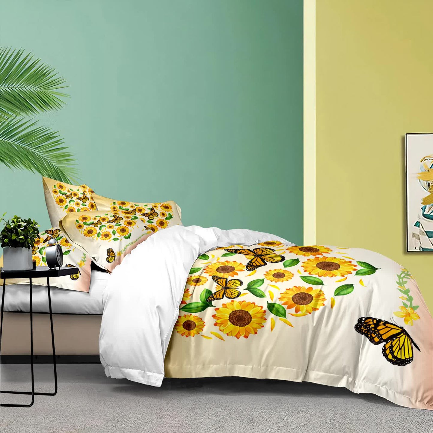 Airy Loft butterfly floral 3‑Piece Comforter Bundle – Relaxed - Image 6