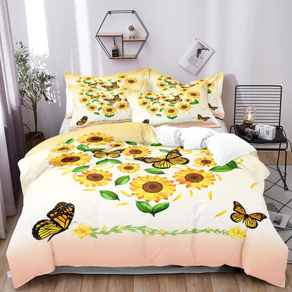Airy Loft butterfly floral 3‑Piece Comforter Bundle – Relaxed - Image 7
