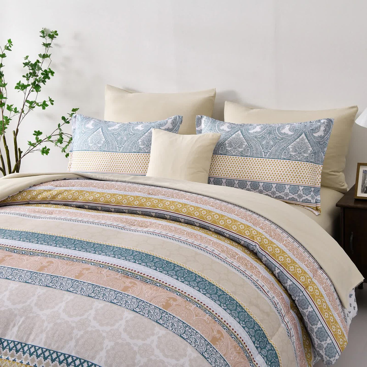 Luxe Loft Boho Quilted Comforter & Shams – Trending 3‑Piece Set - Image 4