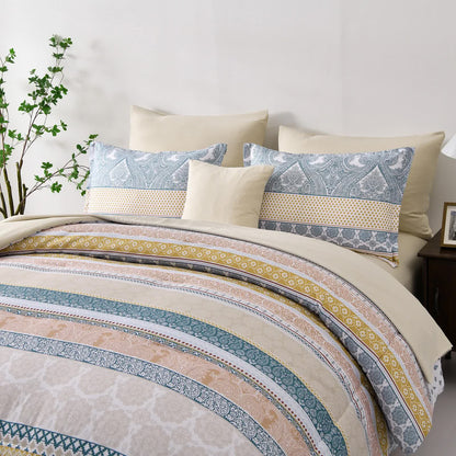 Luxe Loft Boho Quilted Comforter & Shams – Trending 3‑Piece Set - Image 4