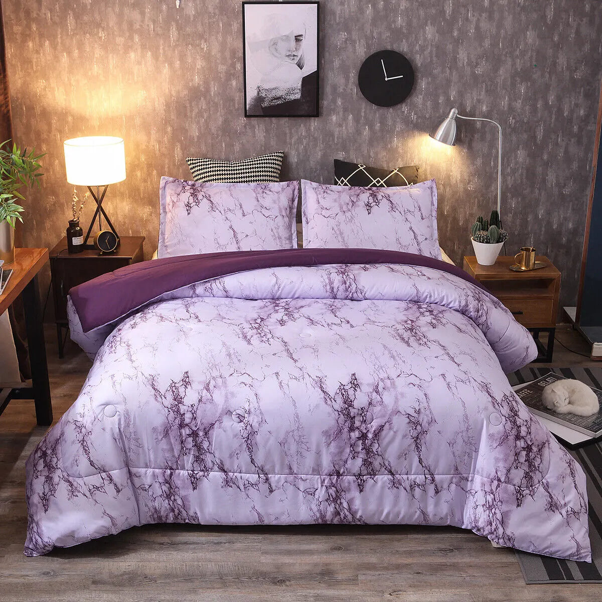 Ethereal Pastel Dreamy Lightweight 3 Pc Comforter & Pillow Cover Set