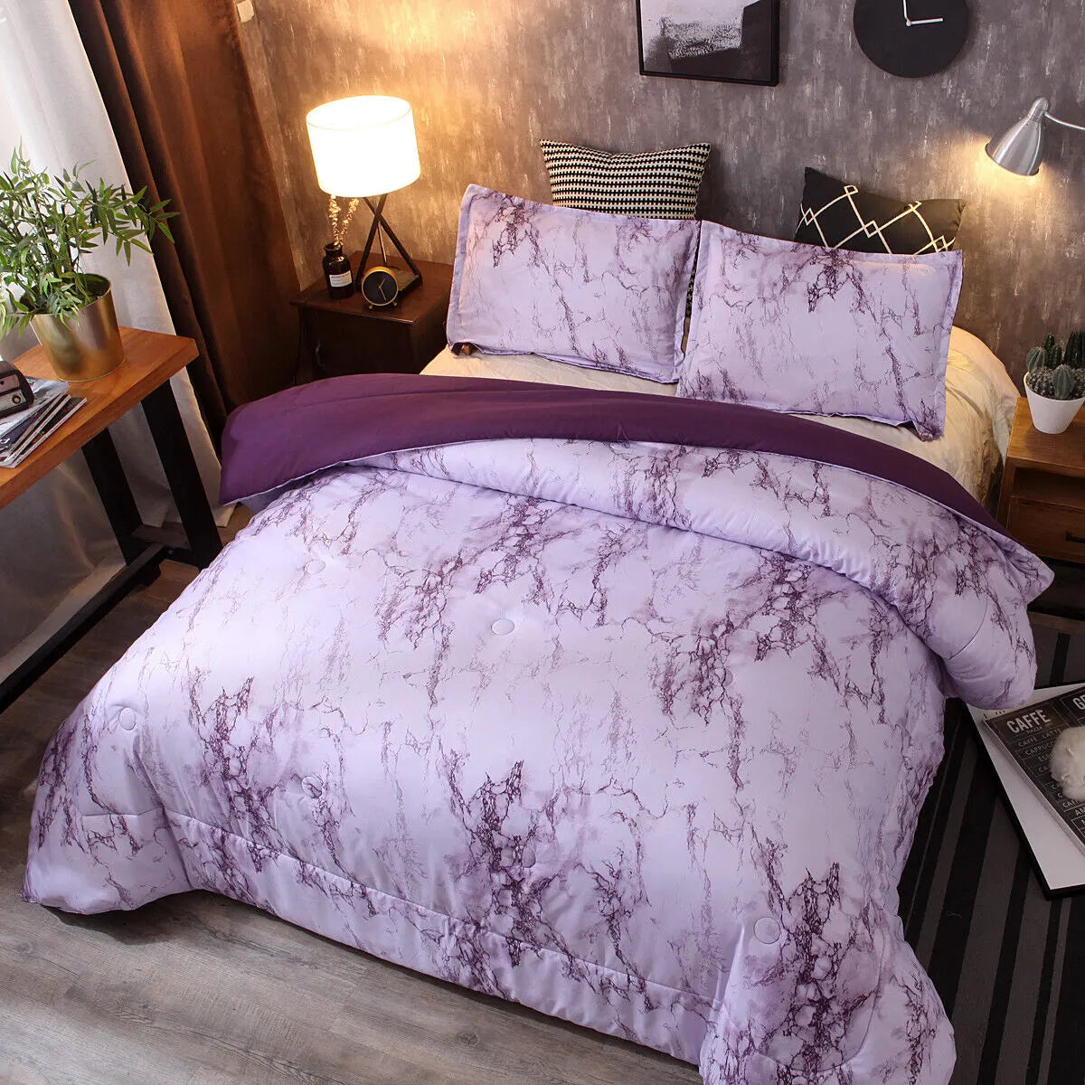 Ethereal Pastel Dreamy Lightweight 3 Pc Comforter & Pillow Cover Set - Image 2