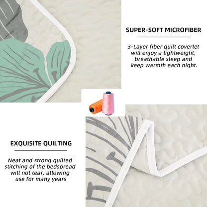 Radiant Quilted Coverlet and Pillowcases Set: Envelop Your Bed in Elegance - Queen size - Image 4