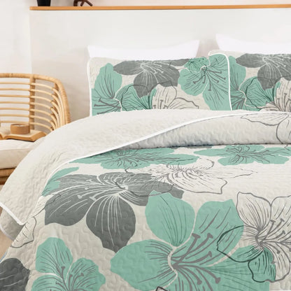 Radiant Quilted Coverlet and Pillowcases Set: Envelop Your Bed in Elegance - Queen size - Image 5