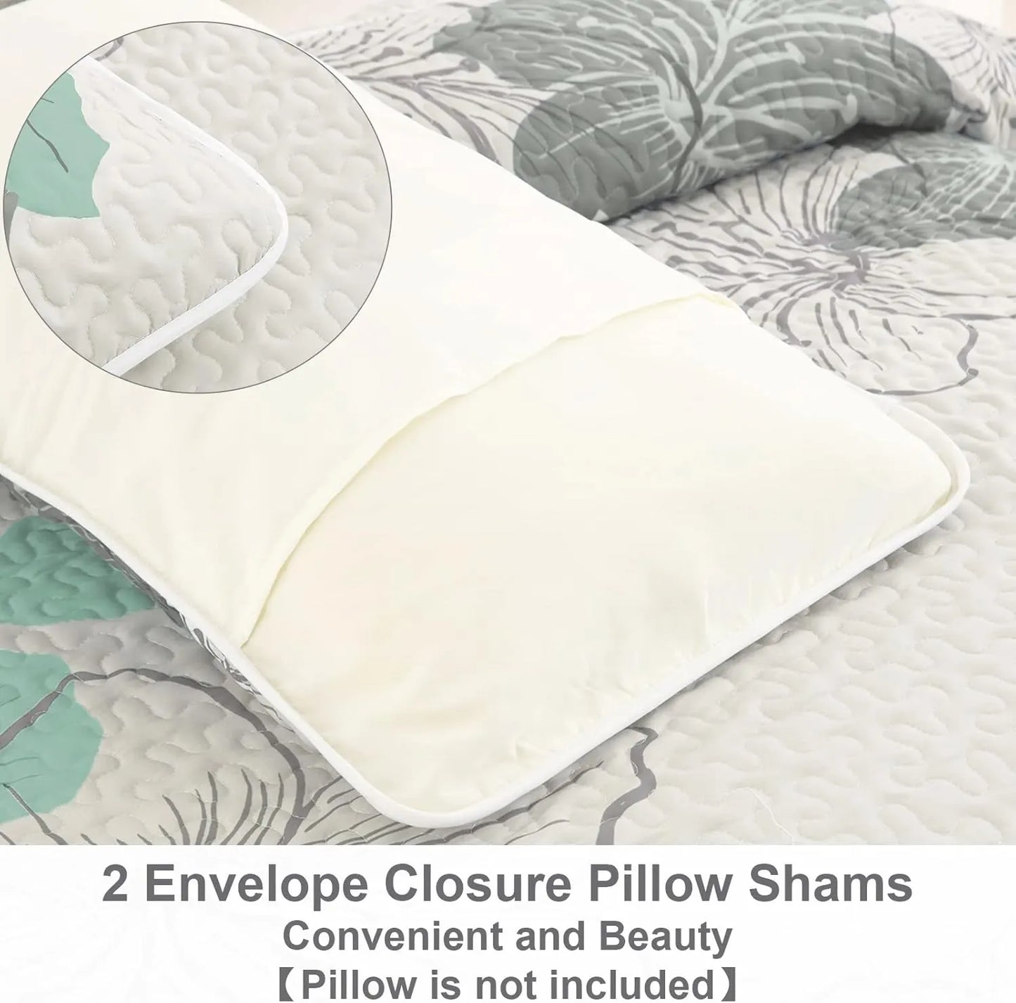 Radiant Quilted Coverlet and Pillowcases Set: Envelop Your Bed in Elegance - Queen size - Image 6