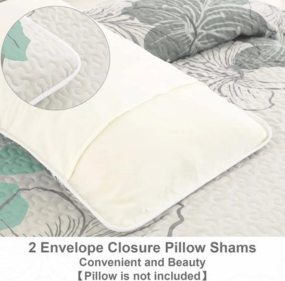 Radiant Quilted Coverlet and Pillowcases Set: Envelop Your Bed in Elegance - Queen size - Image 6
