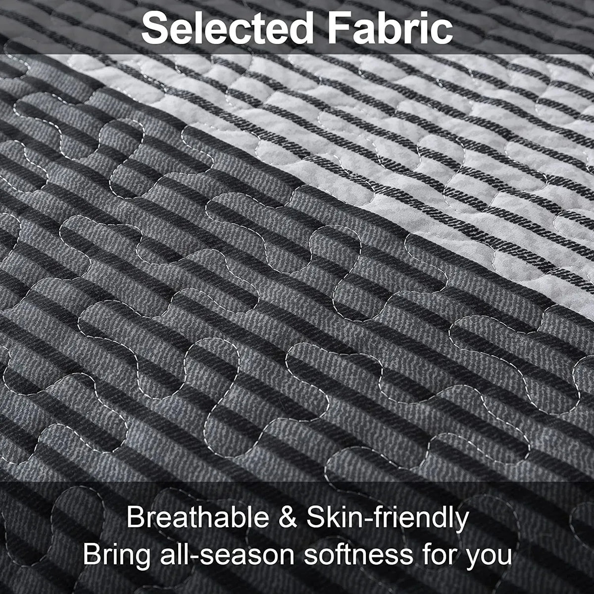 Detailed Quilted Bedspread and Pillowcases Set: A Signature of Quality and Style - Queen size - Image 3