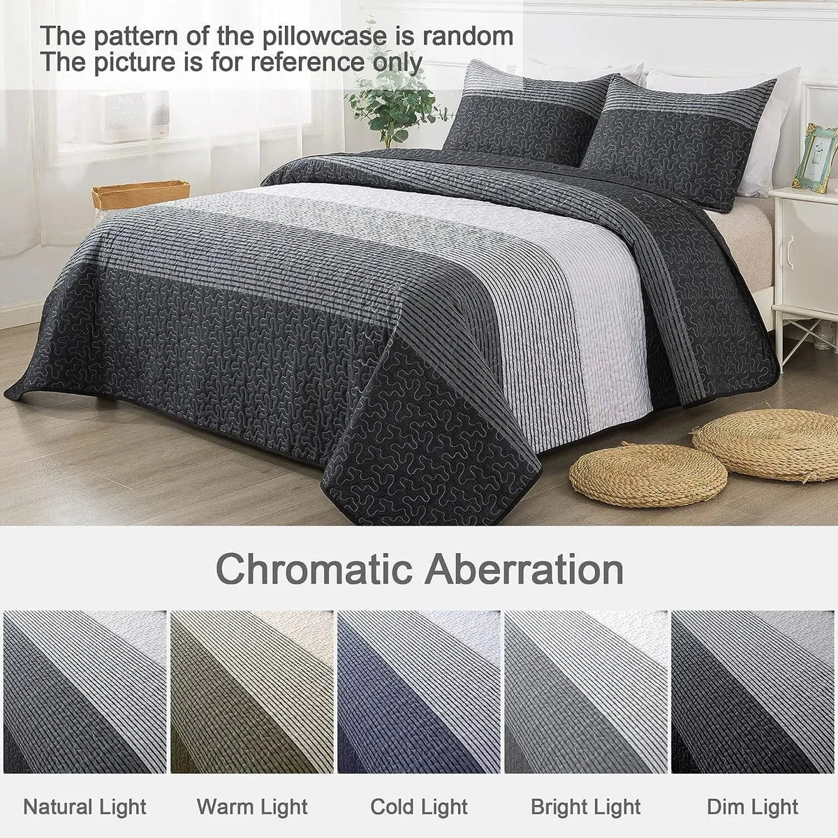 Detailed Quilted Bedspread and Pillowcases Set: A Signature of Quality and Style - Queen size - Image 4