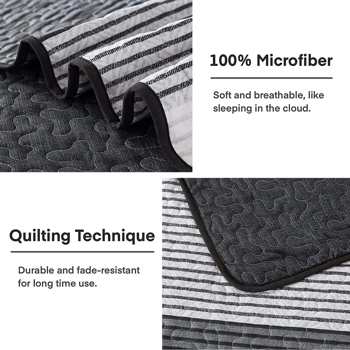 Detailed Quilted Bedspread and Pillowcases Set: A Signature of Quality and Style - Queen size - Image 5