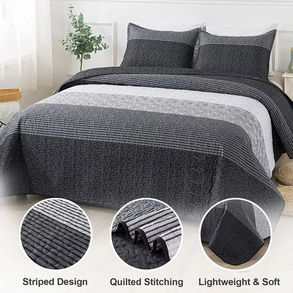 Detailed Quilted Bedspread and Pillowcases Set: A Signature of Quality and Style - Queen size - Image 6