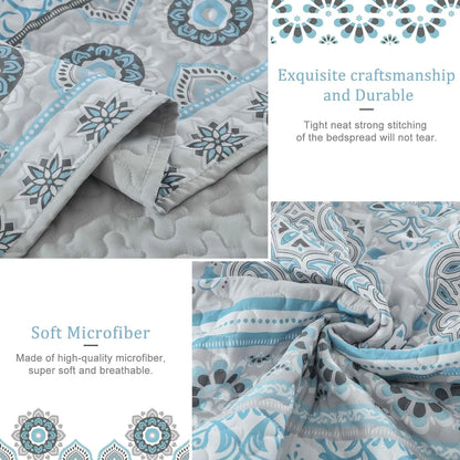 Joyful Quilted coverlet and pillowcovers set: Brighten Up Your Bedroom - Queen size - Image 5
