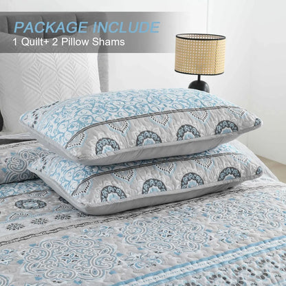 Joyful Quilted coverlet and pillowcovers set: Brighten Up Your Bedroom - Queen size - Image 6