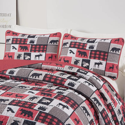 Christmas feel Queen Bedspread Set - Image 3