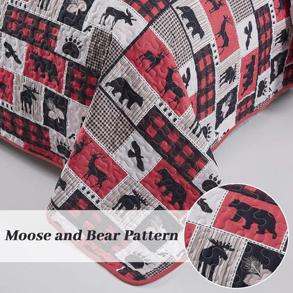 Christmas feel Queen Bedspread Set - Image 4