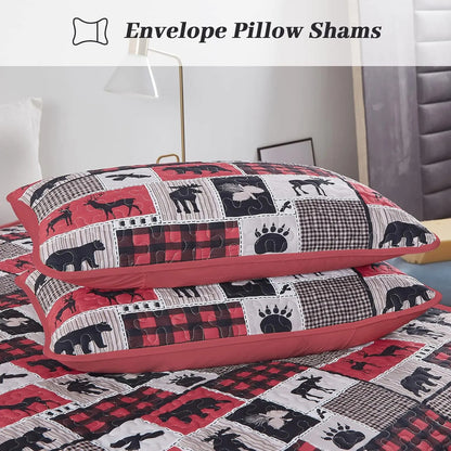Christmas feel Queen Bedspread Set - Image 5