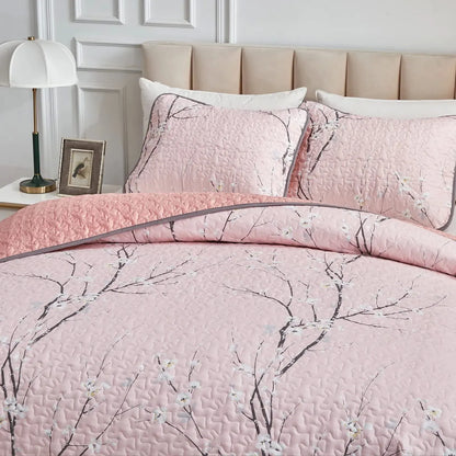 Versatile Quilted Coverlet and Pillowcases Set: Adapts to Every Season - Queen size - Image 5