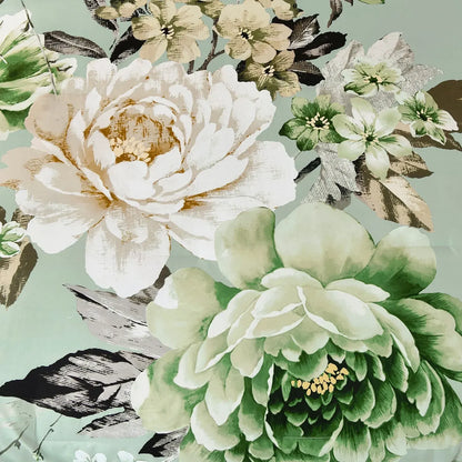 Sage Green Peony Botanica Comforter Quilted Doona Set - Image 7