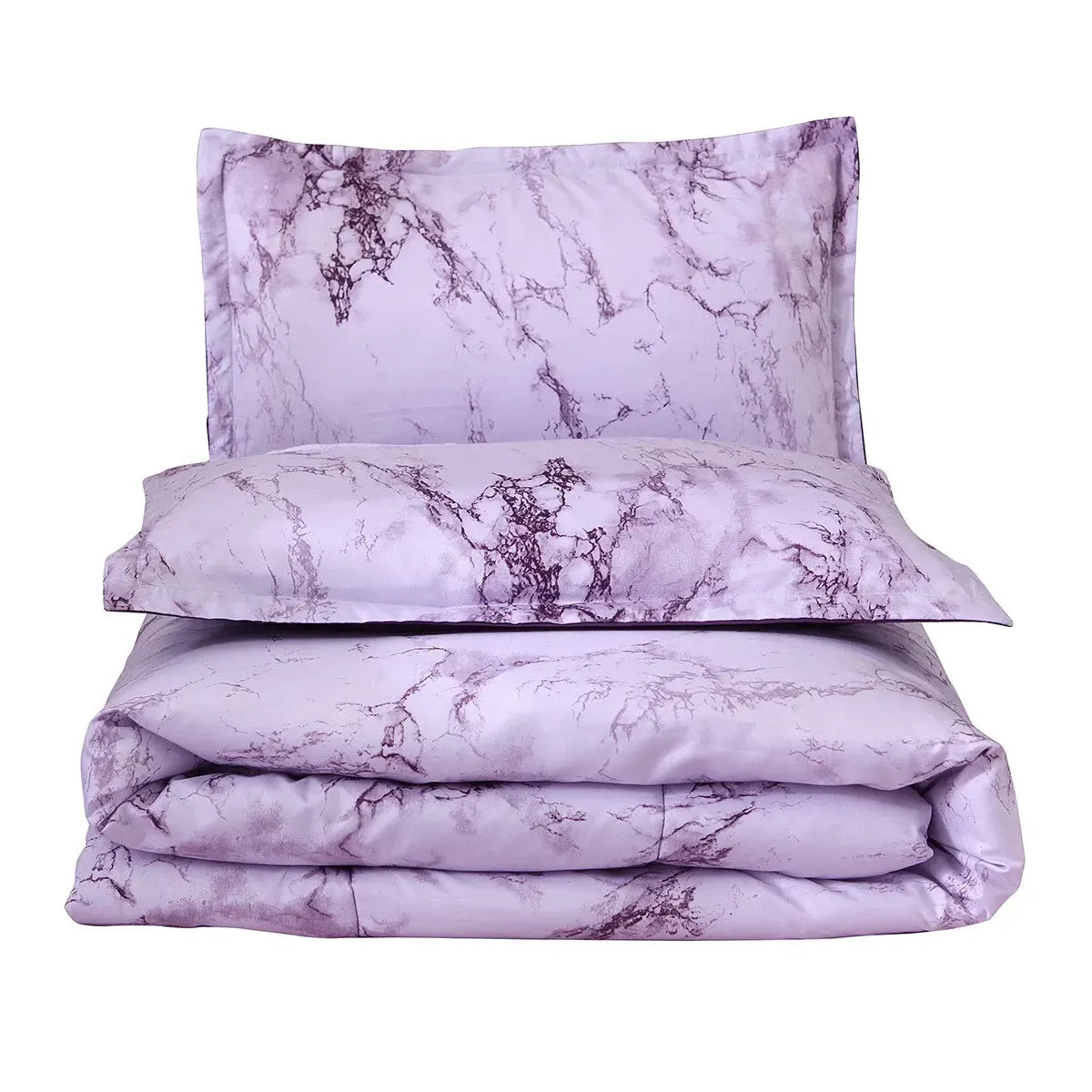 Purple Marble Whisper Comforter Quilted Doona Set - Image 6