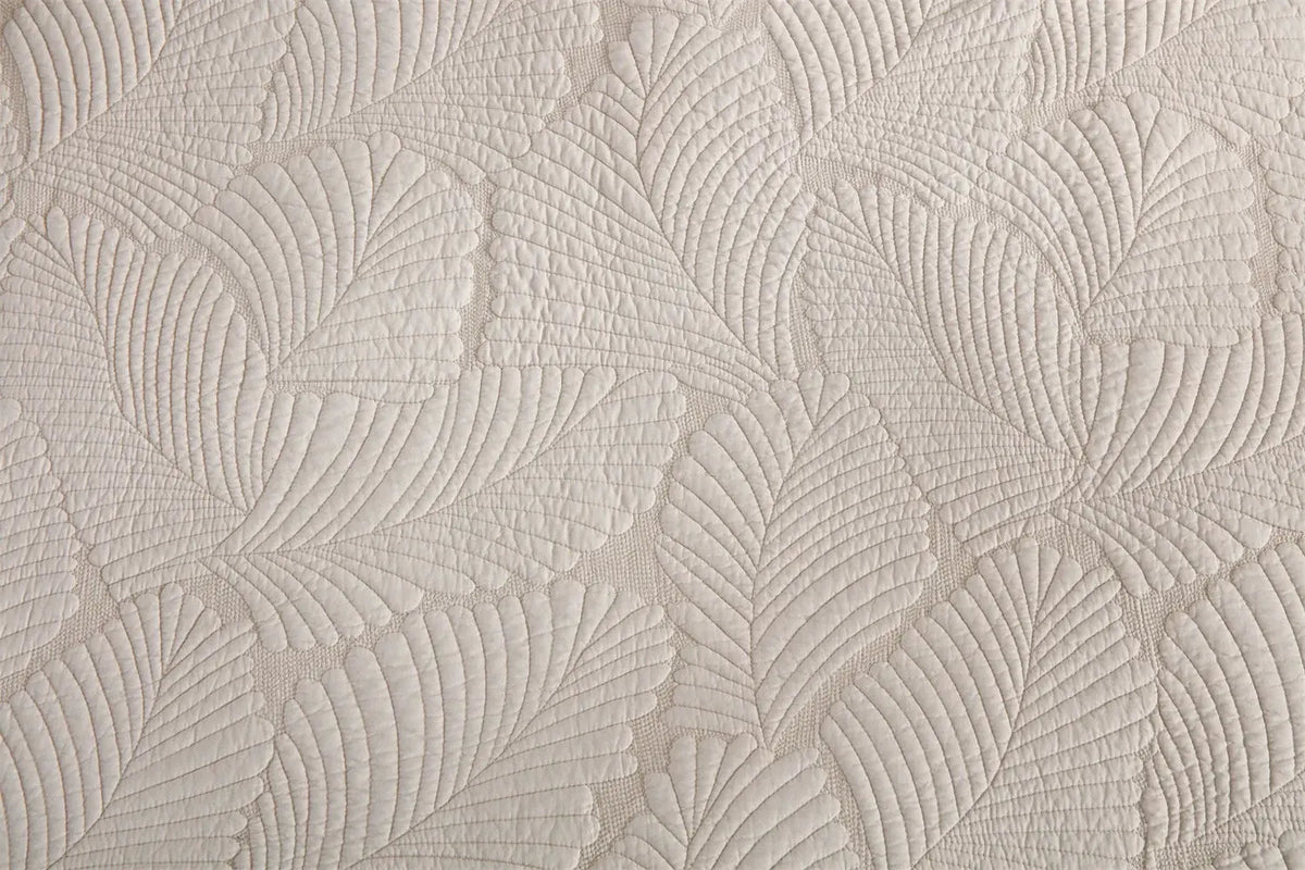 100% Cotton Embossed Ivory Haven Coverlet Bedspread Set - Image 5