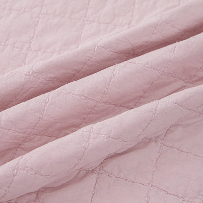 100% Cotton Embossed Pink Fringe Dream Coverlet Bedspread Set - Image 4