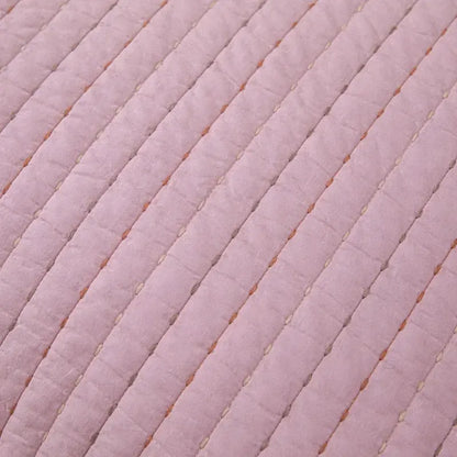 100% Cotton Embossed Pink Stripe Serenity Coverlet Bedspread Set - Image 5