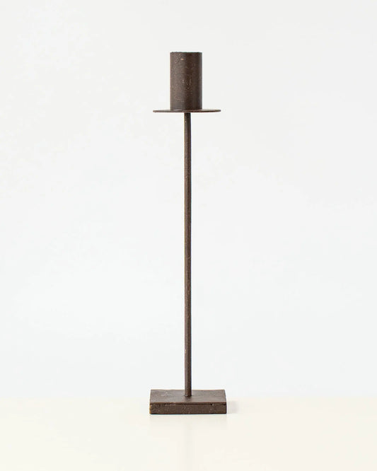 casa-verde-candlestick-deia-sml-rust-6-x-28cm