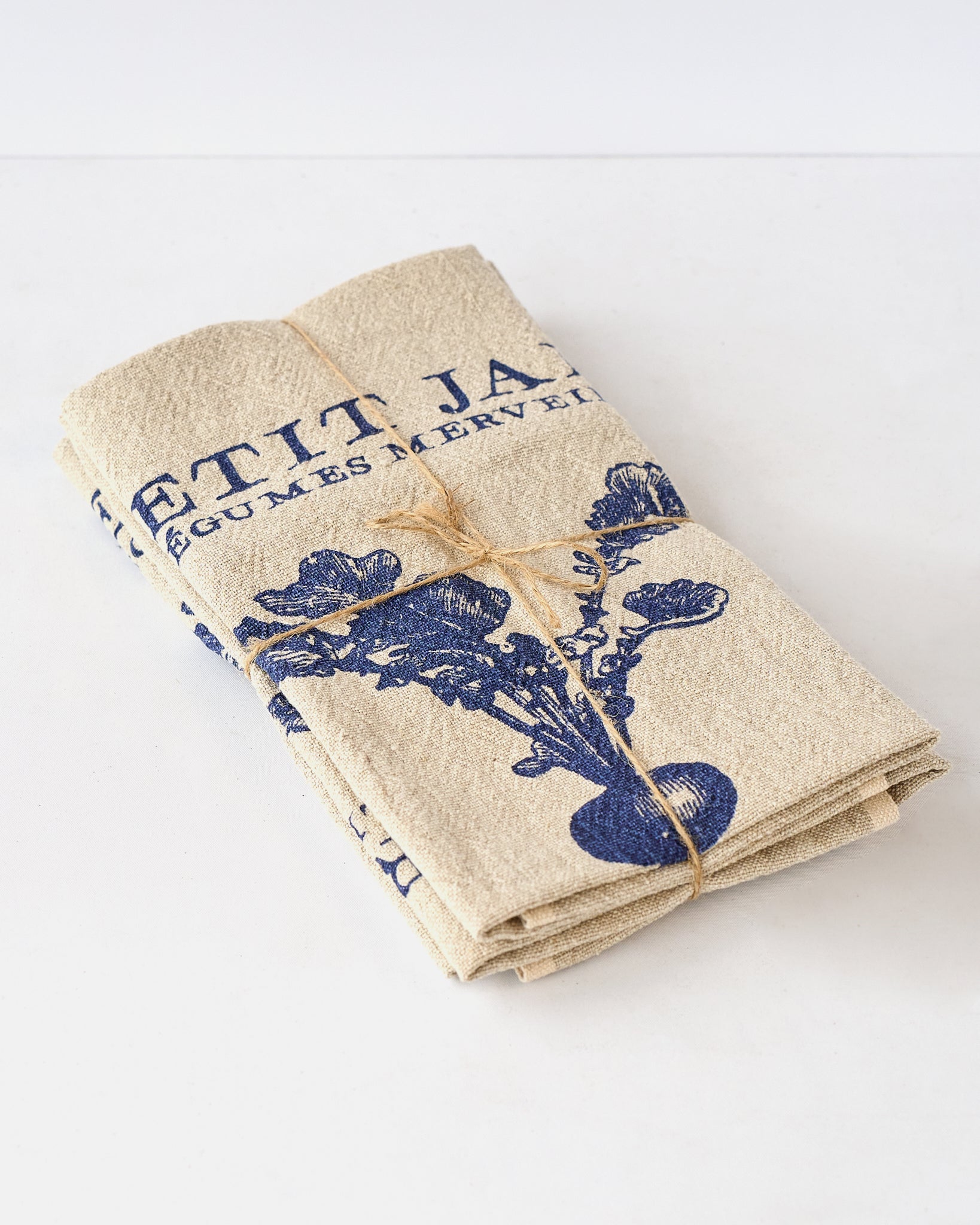 casa-verde-tea-towel-vintage-linen-cott-petit-jardin - Image 2