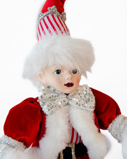 LUXURY ELF ON BALL TABLE DECORATION 40CM  - Image 2