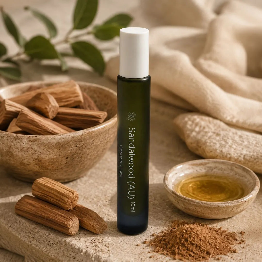 Sandalwood Essential Oil Roller — Warm Grounding Ritual for Sensory Calm, Rest & Emotional Reset - Image 5